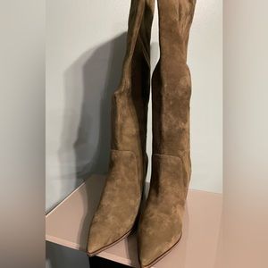 Cole Haan. Willa boot 75mm Green suede